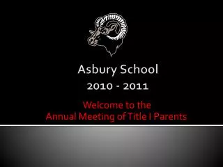 Asbury School 2010 - 2011