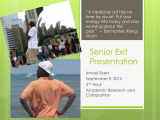 Senior Exit Presentation