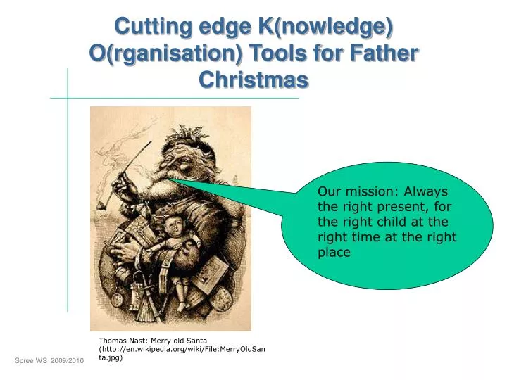 cutting edge k nowledge o rganisation tools for father christmas