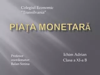 pia a monetar