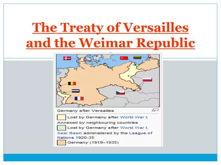 the treaty of versailles and the weimar republic