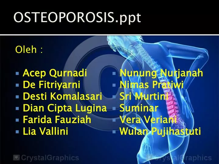 osteoporosis ppt