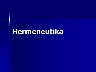 hermeneutika