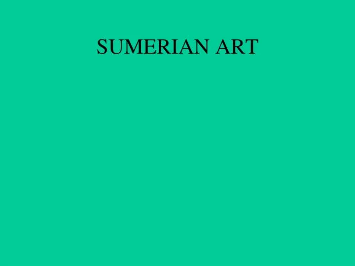 sumerian art