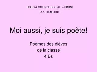 moi aussi je suis po te