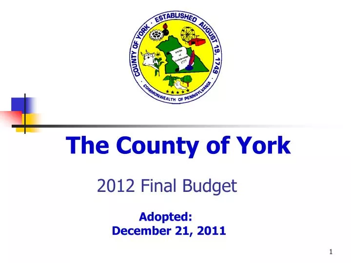 2012 final budget