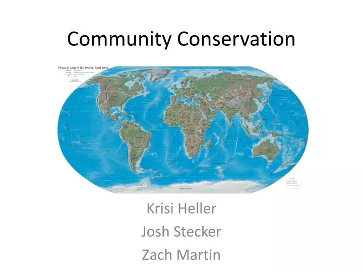 community conservation