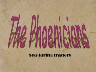 Sea-faring traders