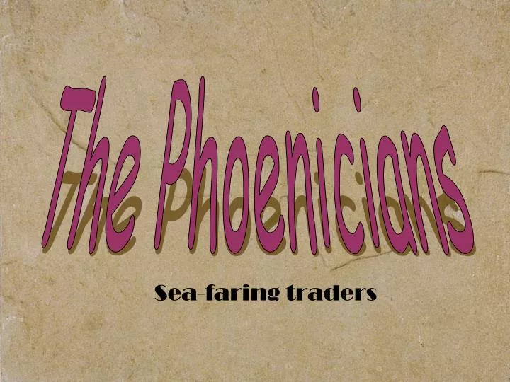 sea faring traders