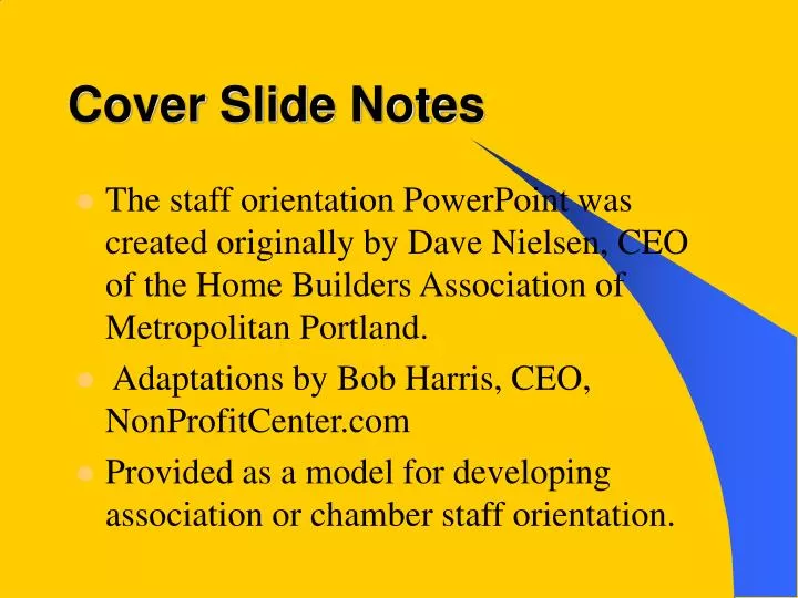 cover slide notes
