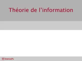 th orie de l information