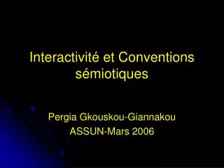 interactivit et conventions s miotiques