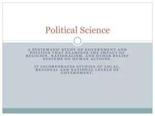 Political Science