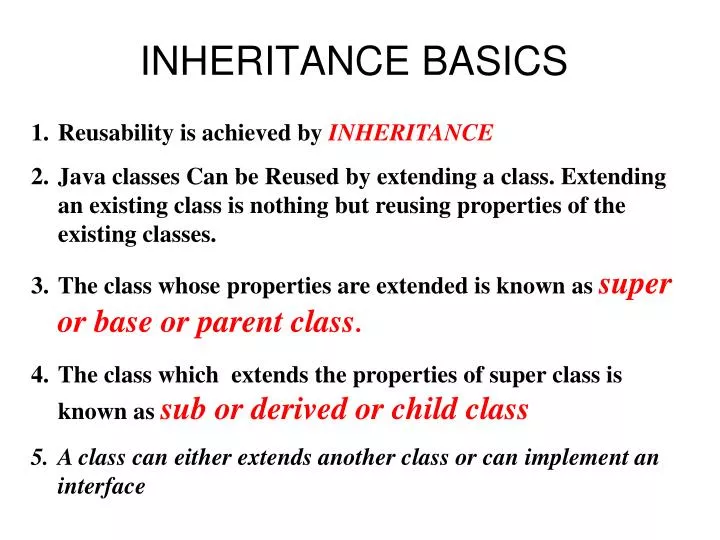 inheritance basics