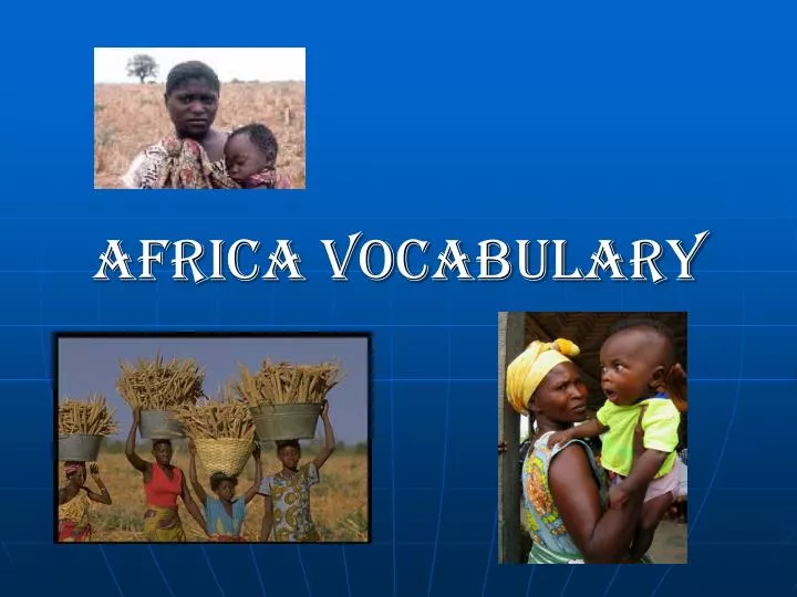 africa vocabulary