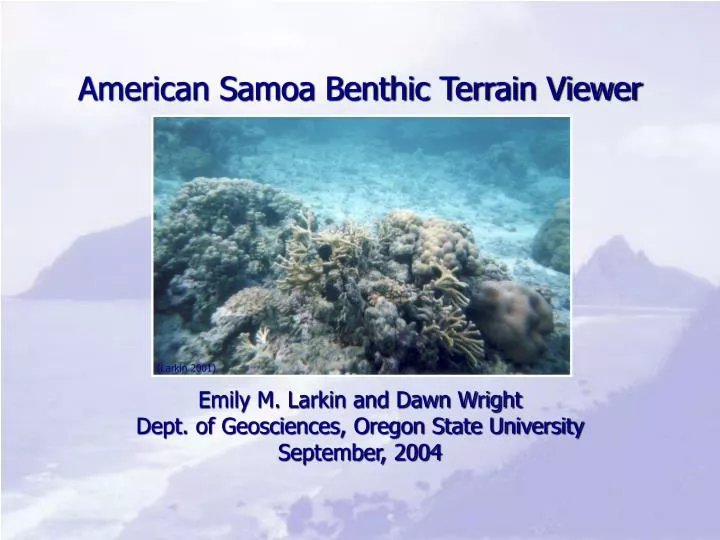 american samoa benthic terrain viewer
