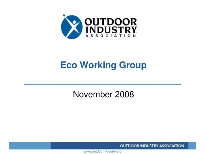 eco working group