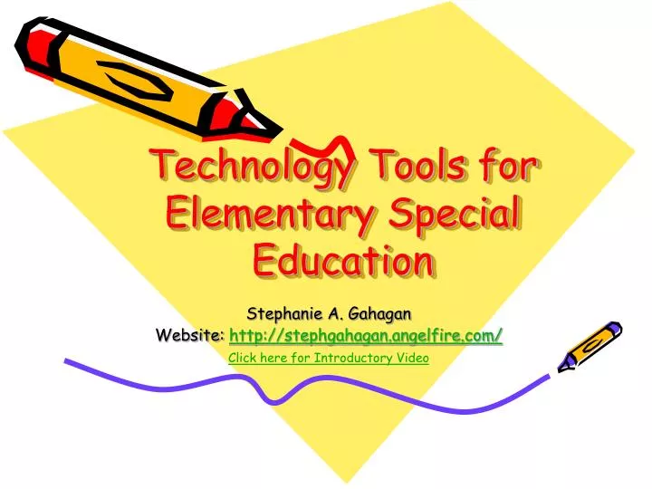 technology tools for elementary special education