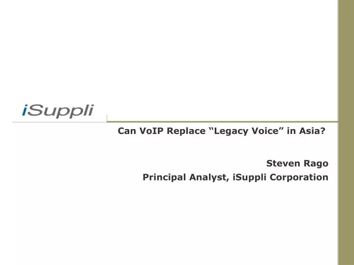 can voip replace legacy voice in asia