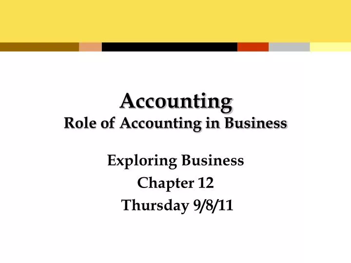 accounting role of accounting in business