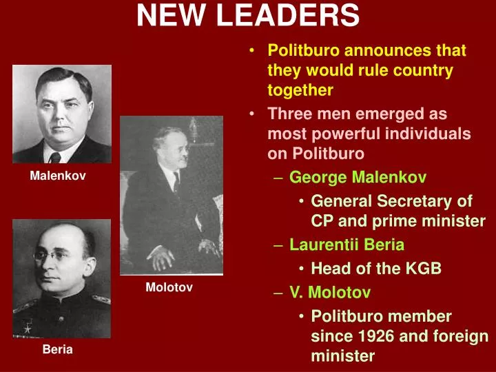 new leaders