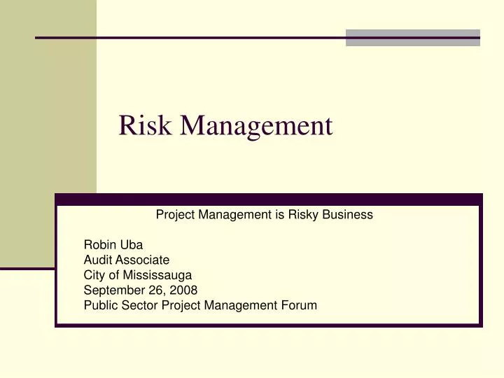 risk management