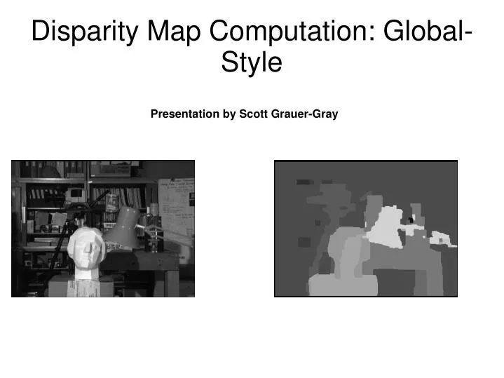 disparity map computation global style