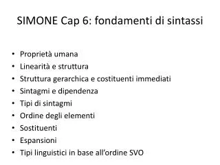 simone cap 6 fondamenti di sintassi
