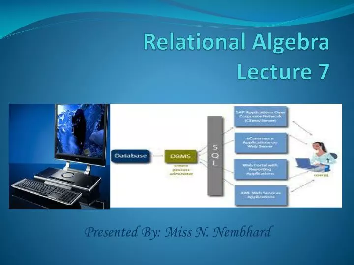relational algebra lecture 7