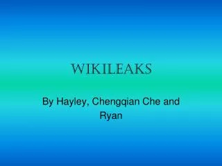 wikileaks