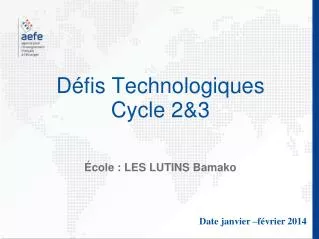 cole les lutins bamako