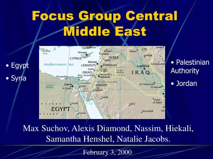focus group central middle east