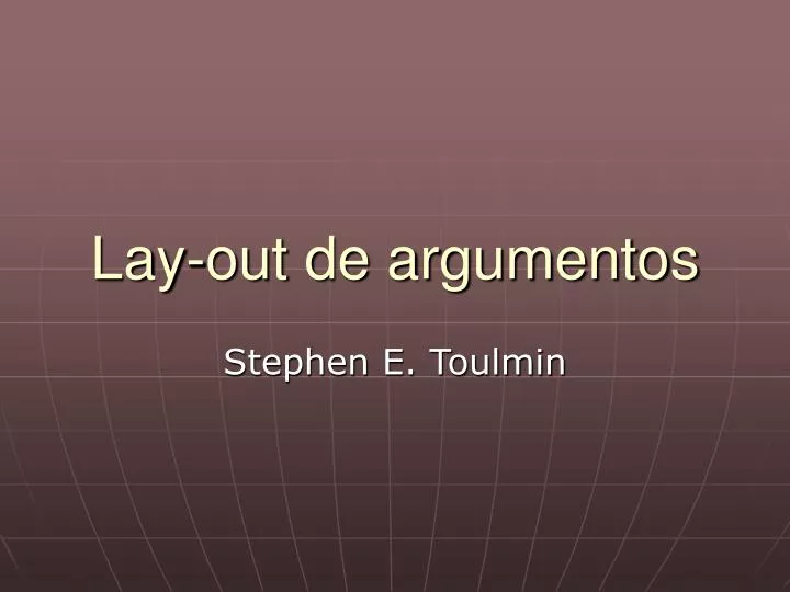 lay out de argumentos