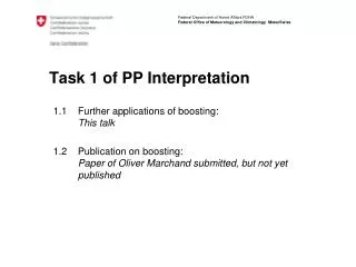 Task 1 of PP Interpretation