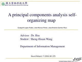 A principal components analysis self-organizing map
