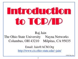 introduction to tcp ip