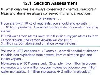 12.1 Section Assessment