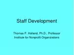 Staff Development - slide 1