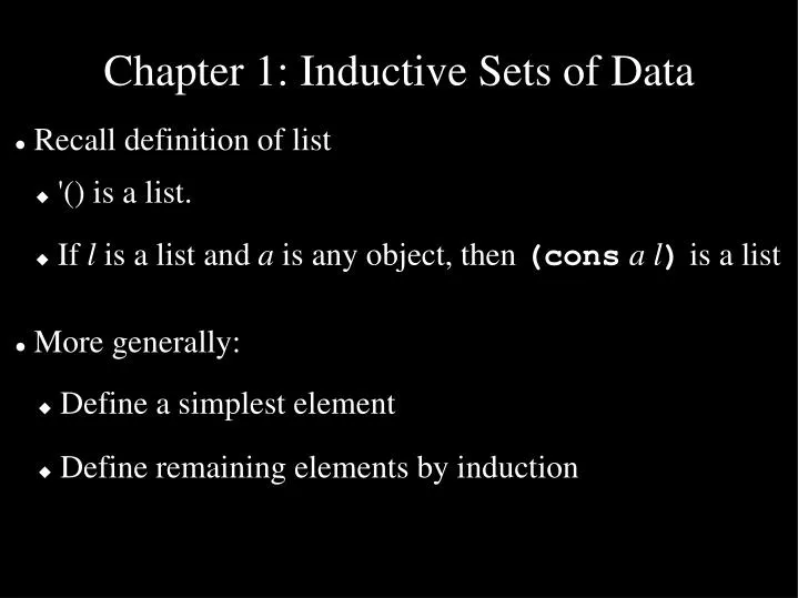chapter 1 inductive sets of data