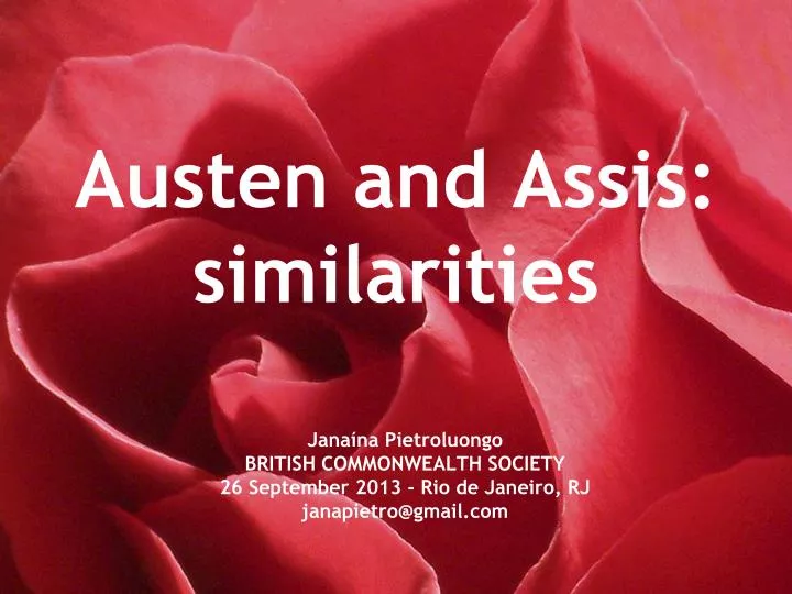 austen and assis similarities