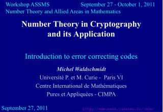 Number Theory in Cryptography and its Application