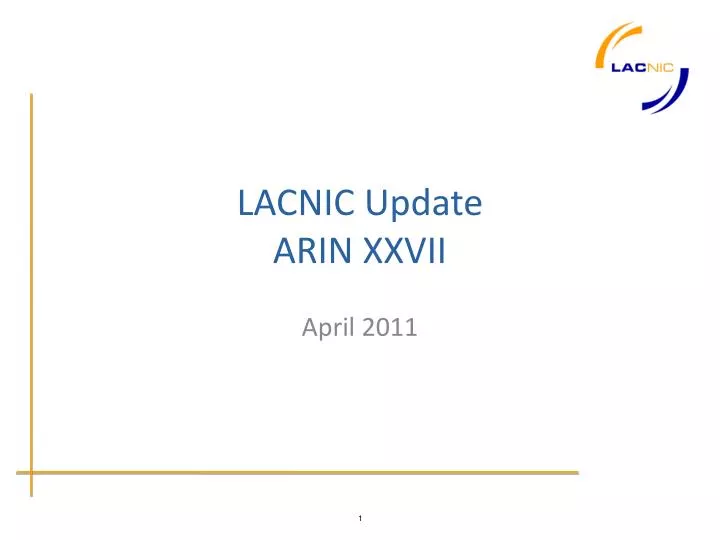 lacnic update arin xxvii