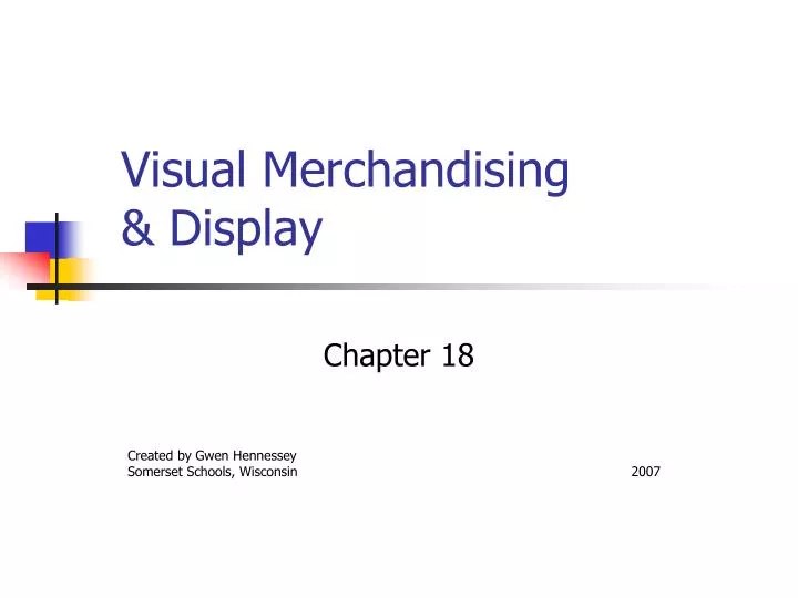 visual merchandising display