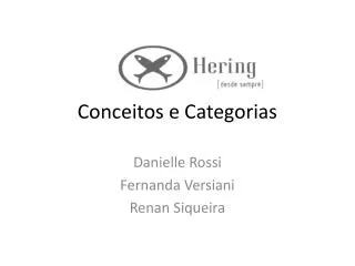 conceitos e categorias
