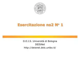 esercitazione ns2 n 1