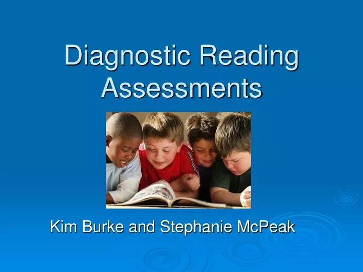 diagnostic reading assessments
