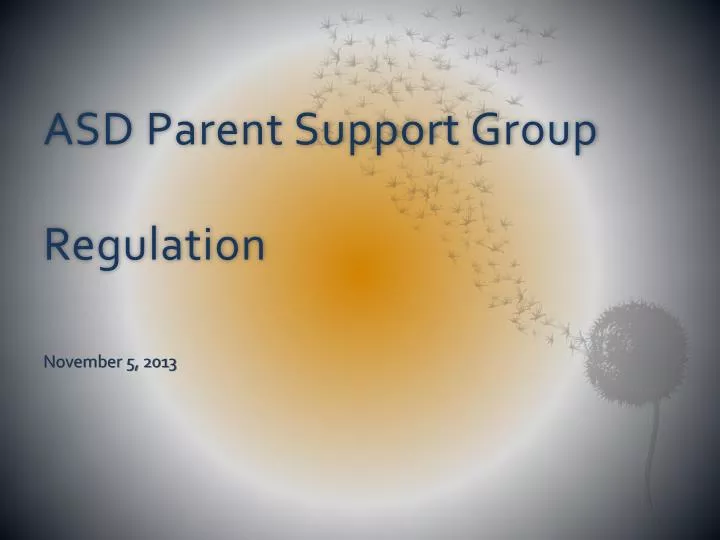 asd parent support group regulation