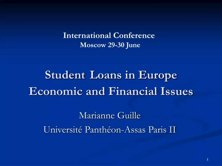 student loans in europe economic and financial issues