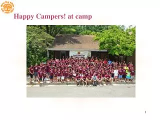 happy campers at camp