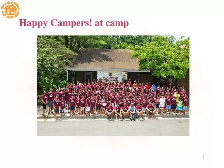 happy campers at camp